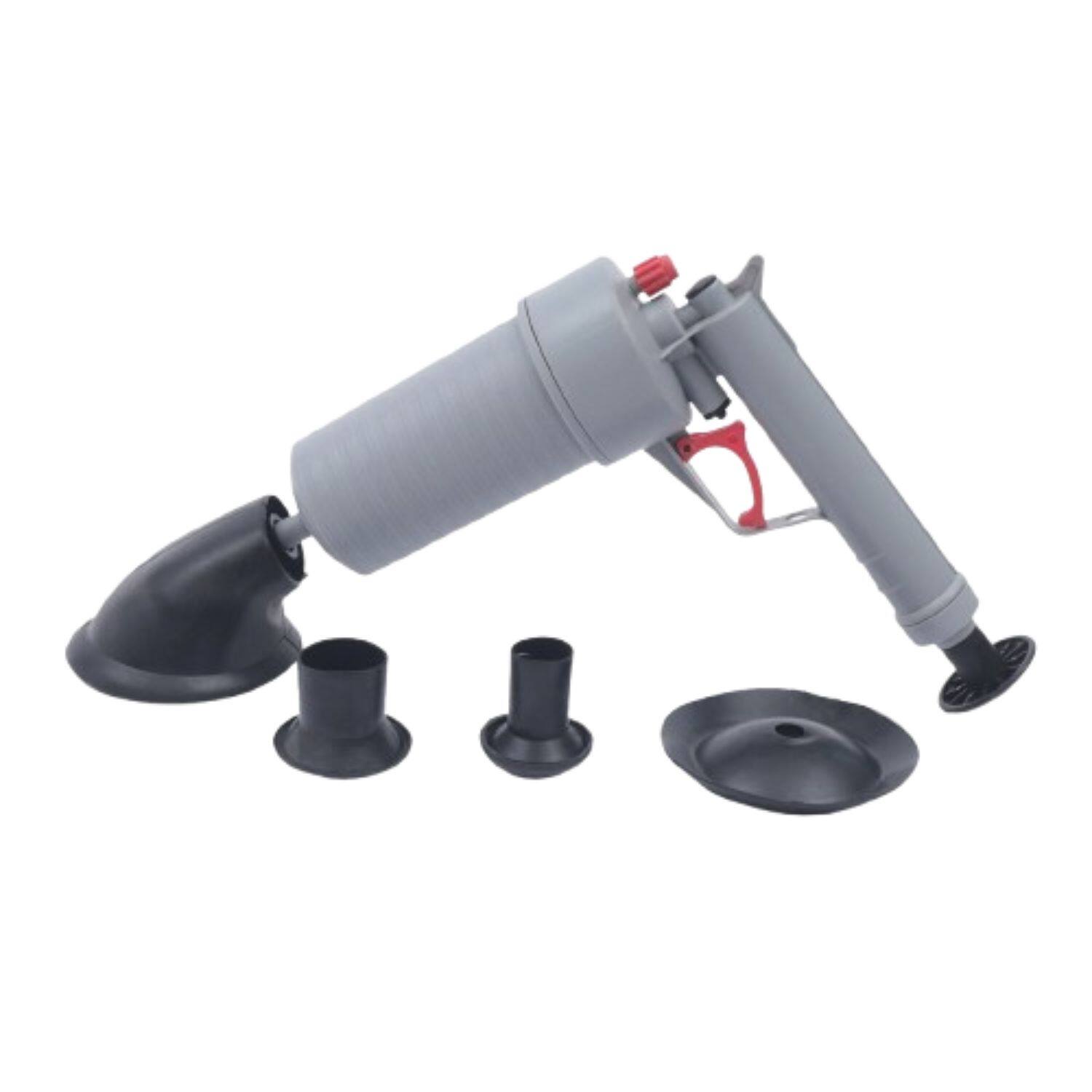 Front. Home Collection - High Pressure Air Drain Blaster Gun – Powerful Toilet Sink Plunger with Air Pump Cleaner.