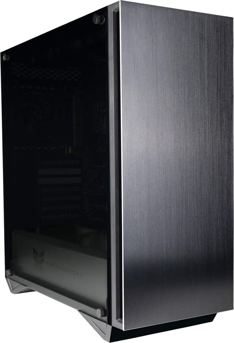 Front. Empowered PC - Sentinel RTX 5090, 16-Core Ryzen 9 9950X3D Gaming Desktop PC - 192GB RAM, 4TB SSD + 10TB HDD, Wifi 7, Windows 11 Pro.