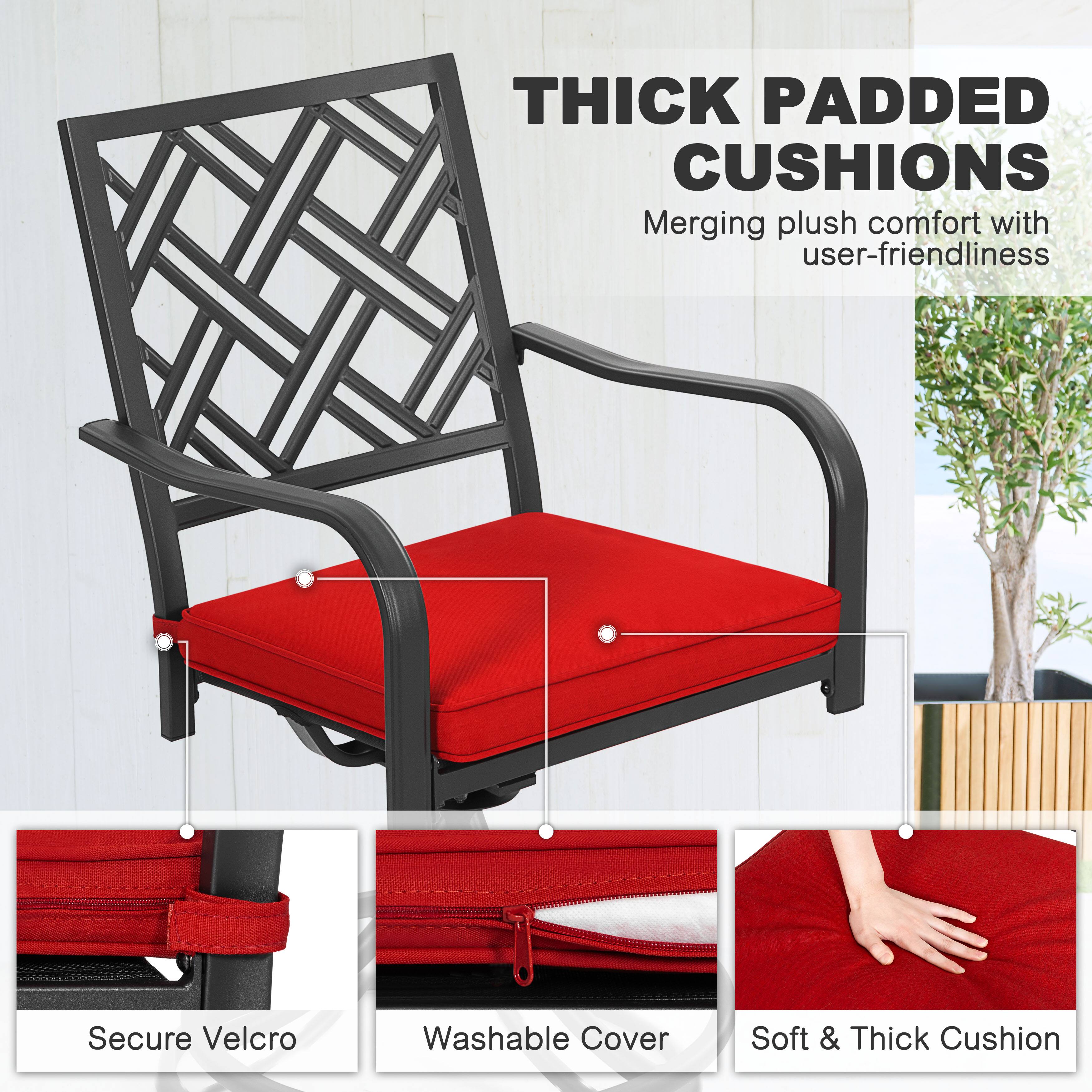 THICK PADDED CUSHIONS  
Merging plush comfort with user-friendliness  

Secure Velcro  
Washable Cover  
Soft & Thick Cushion