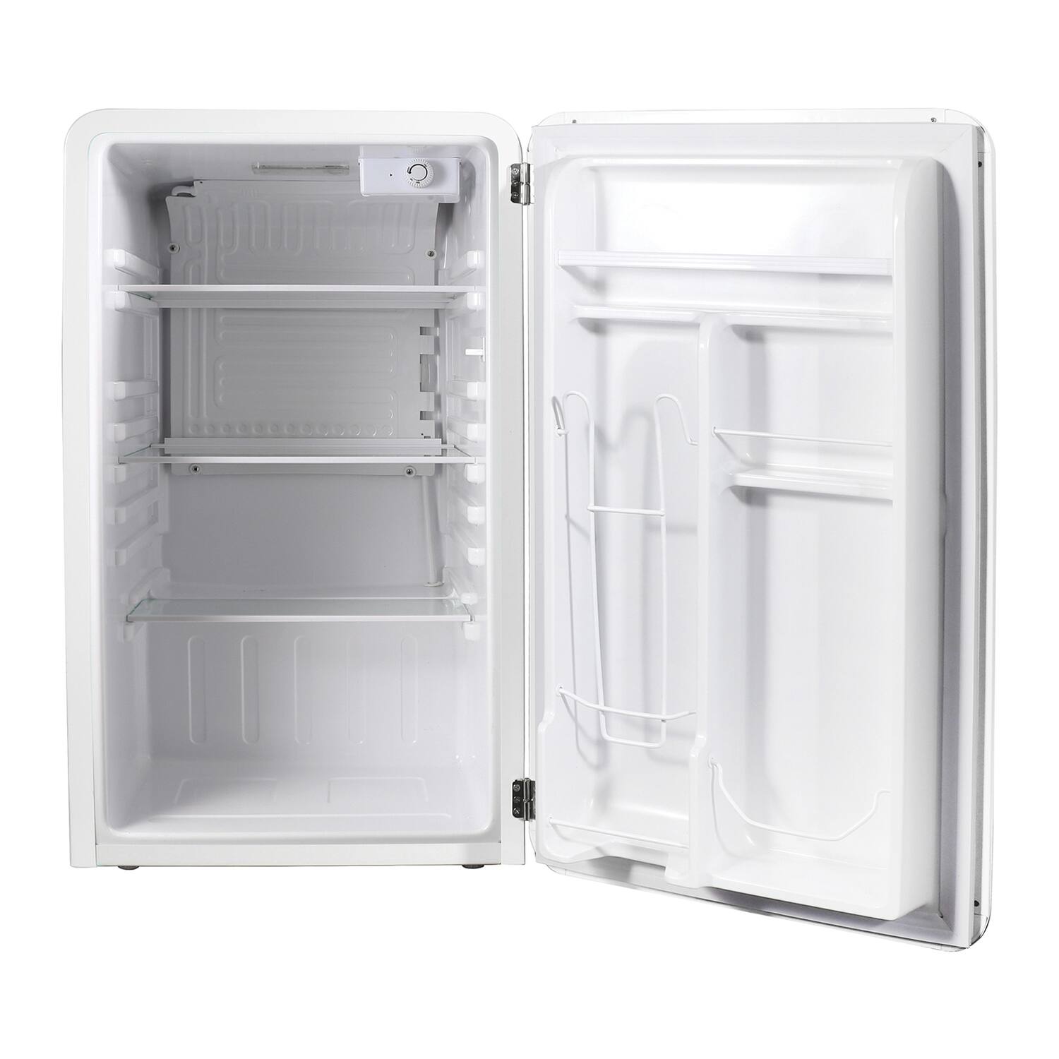 Alt View 2. Magic Chef - 3.2 Cu. Ft. ENERGY-STAR Certified Retro Mini Fridge with Manual Defrost - White.