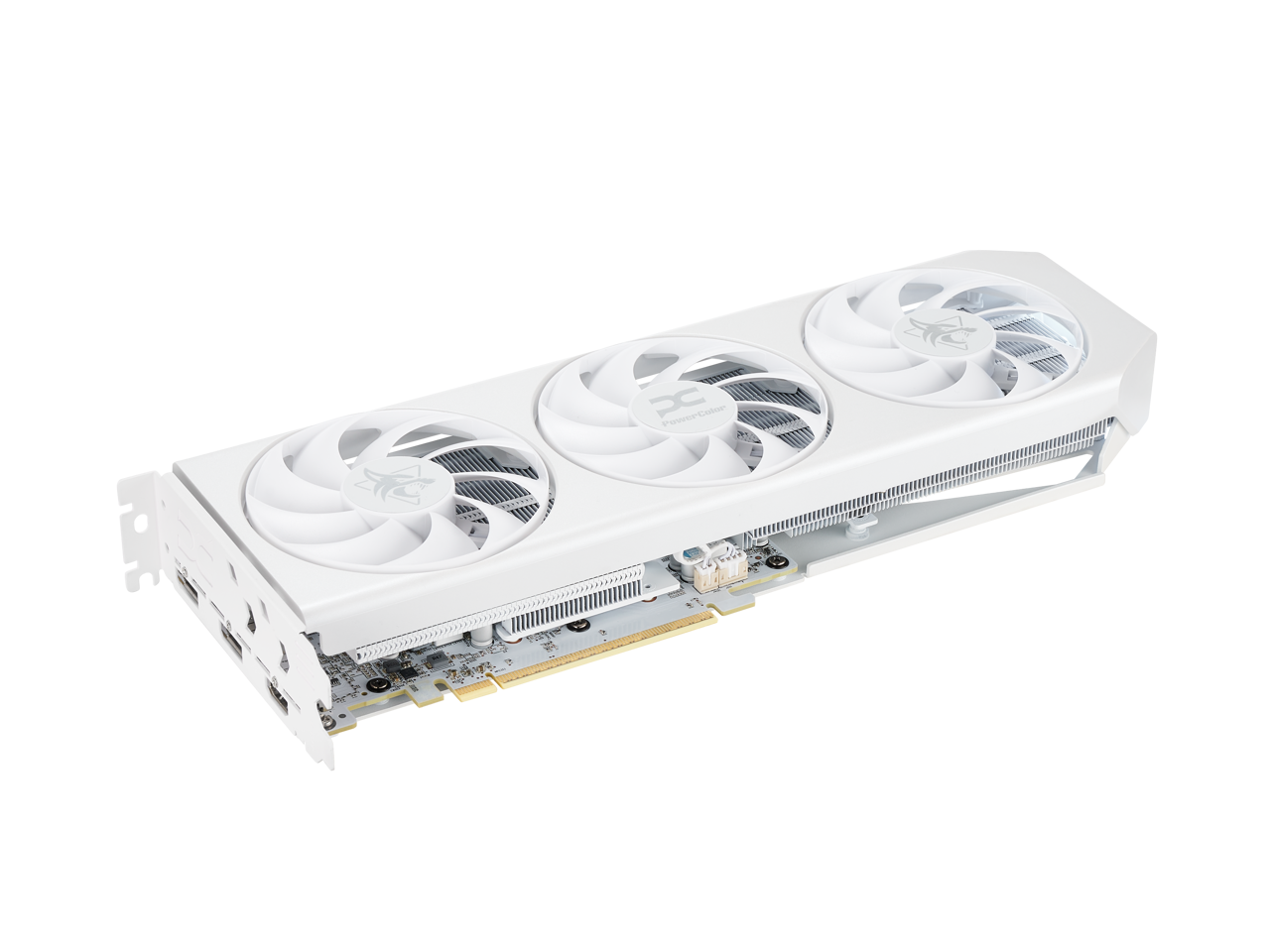 PowerColor Hellhound RX 9060 XT 16GB GDDR6 PCIe 5.0 ATX White