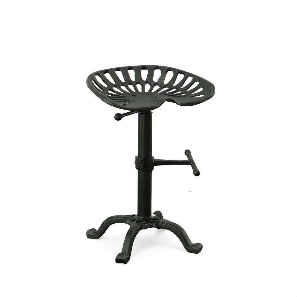 Angle. Carolina Chair & Table - Adjustable Tractor Seat Barstool - Black - Black.