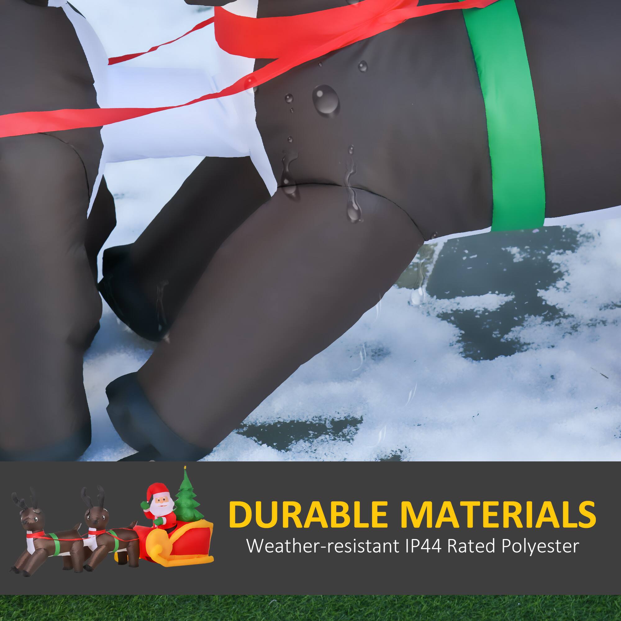 DURABLE MATERIALS  
Weather-resistant IP44 Rated Polyester