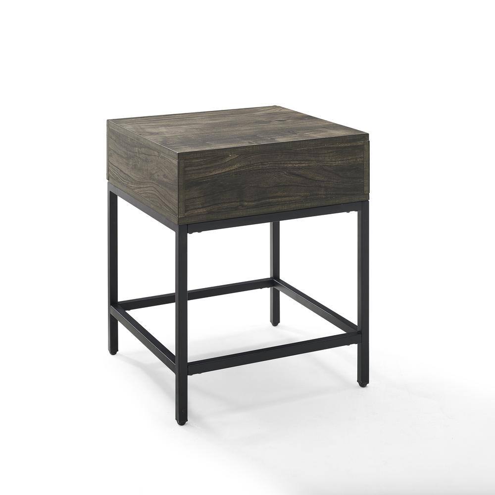 Alt View 2. Crosley Furniture - Jacobsen Side Table - Brown Ash.