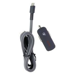 Ventev - Dashport RQ1300 mini QC 3.0 Car Adapter w/ 3.3FT Micro-USB Cable - Gray