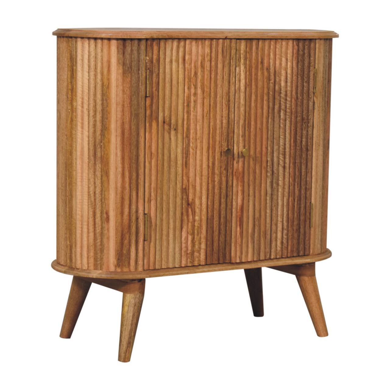 Back. Artisan Furniture - Artisan Furniture Solid Wood Soba Nordic Cabinet, Brown - Brown.
