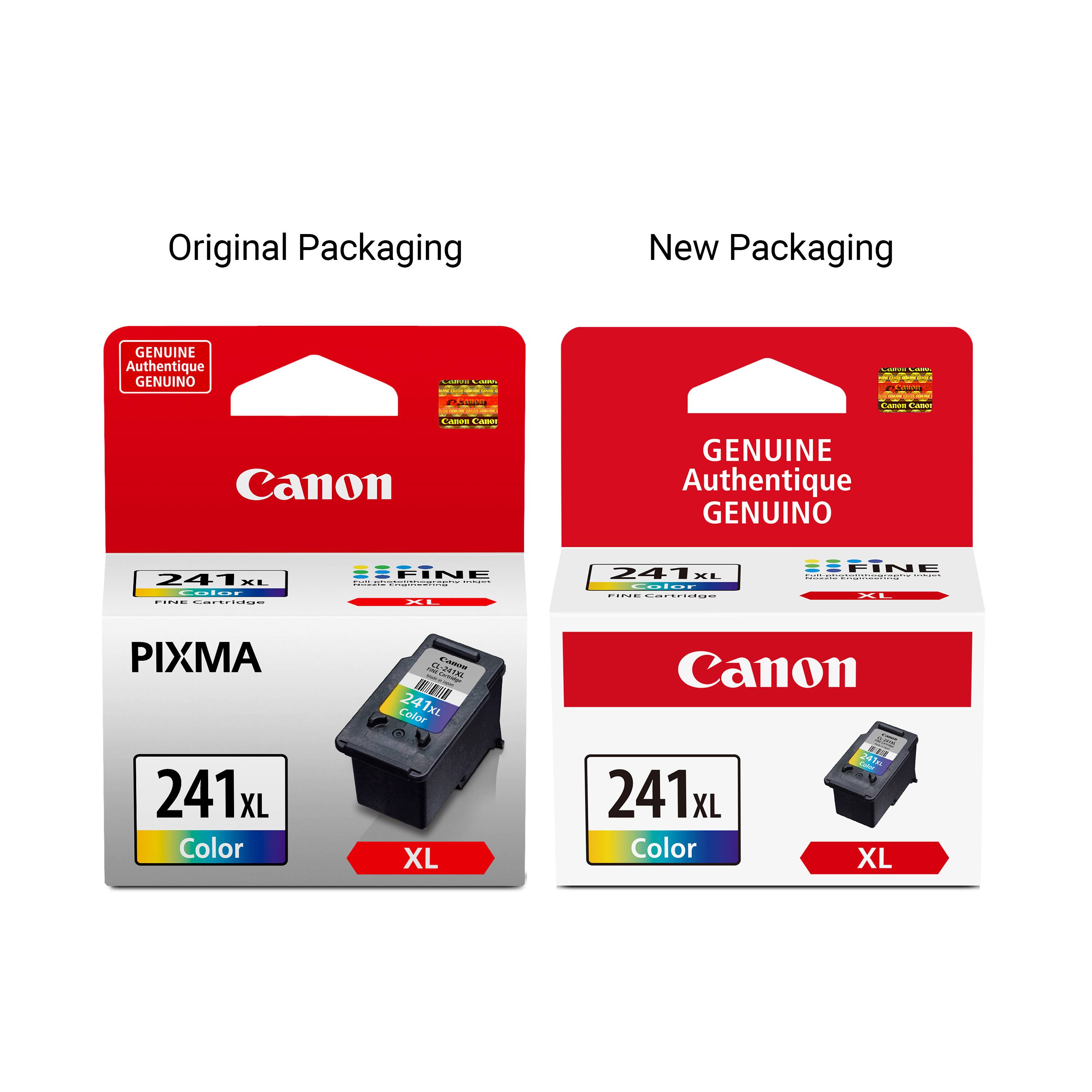 Original Packaging New Packaging GENUINE Authentique GENUINO Canon GENUINE Authentique GENUINO 241x XL PIXMA HM - 1 Cofor 241xL Canon 241x XL Color XL 241xL XL Color