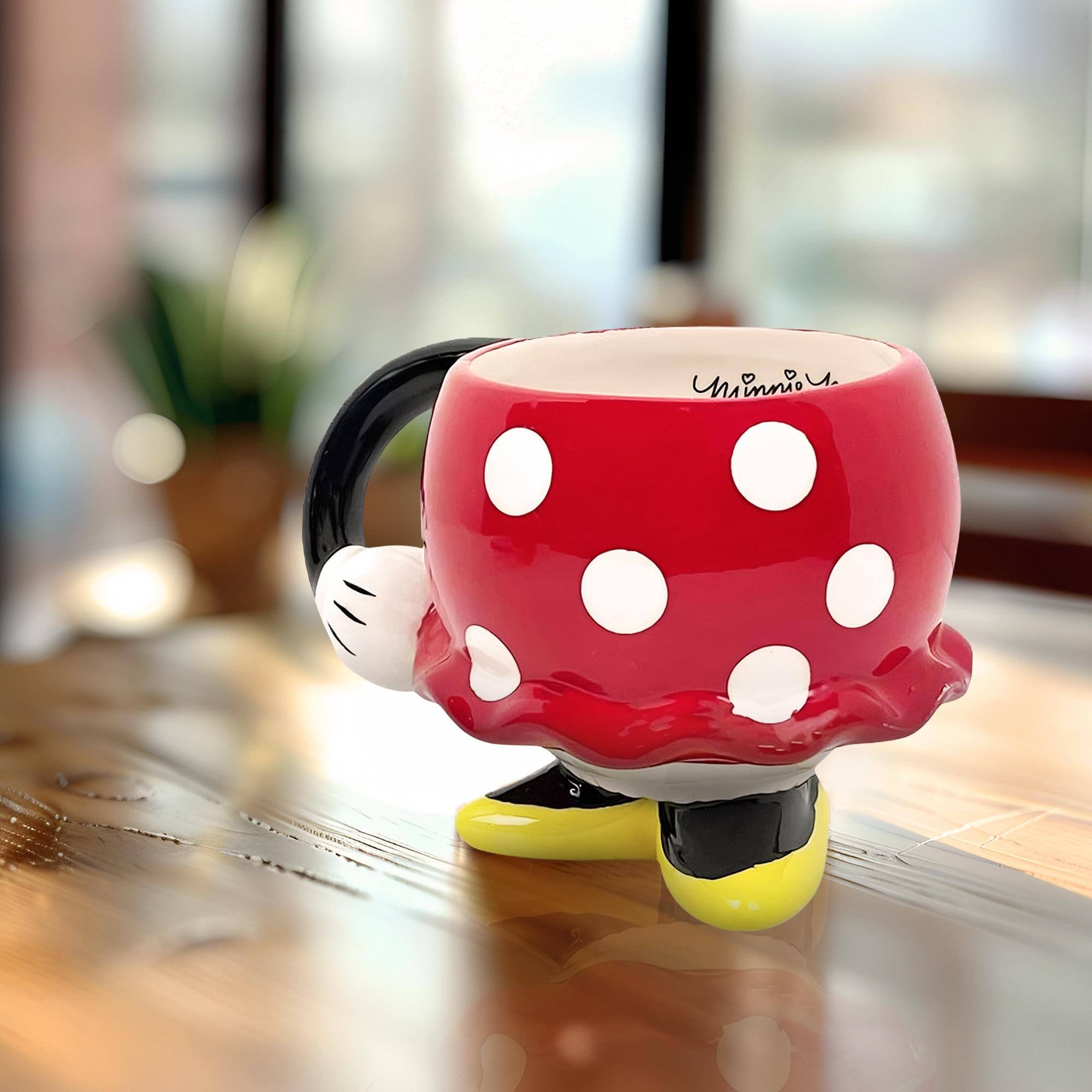 Alt View 5. Disney - Disney Minnie Mouse Red Rock the Dots Molded Mug with Arm - Red.