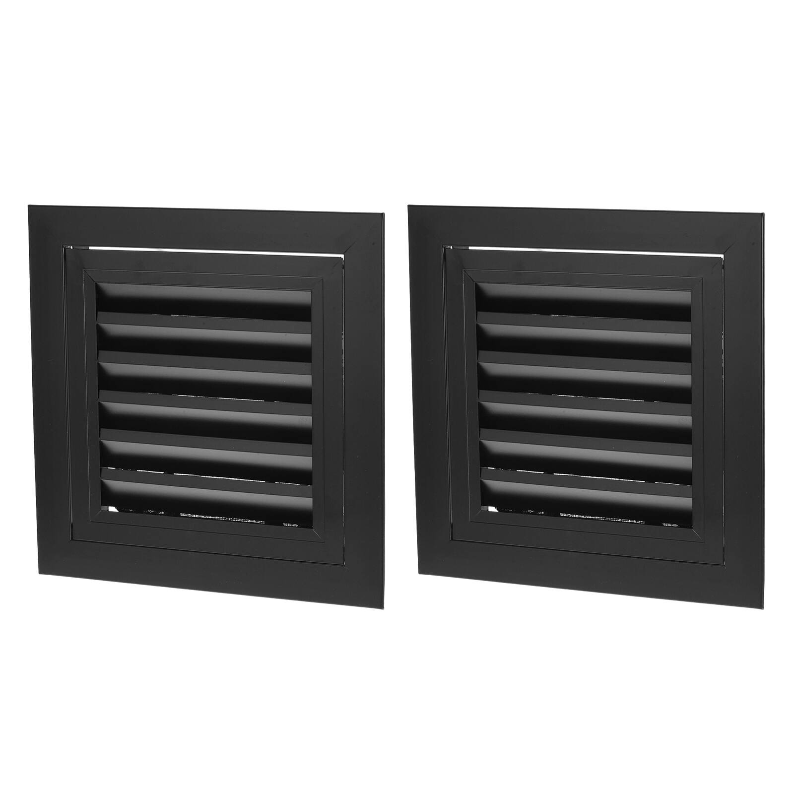 Front. Unique Bargains - 10x10 Inch Return Air Vent Cover 2 Pcs Linear Bar Removable Grille with Mesh Filter for Sidewall Wall Ceiling Floor HVAC - White.