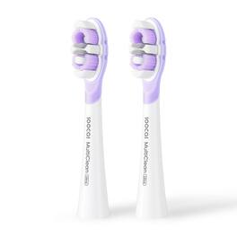 Soocas - Multiclean Ultra Soft Electric Toothbrush Replacement Heads, Compatible with both NEOS II and NEOS II Ultra - White