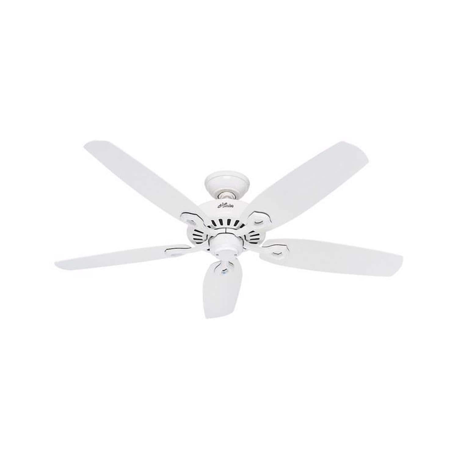 Hunter - Builder 52 in. Snow White White Indoor Ceiling Fan