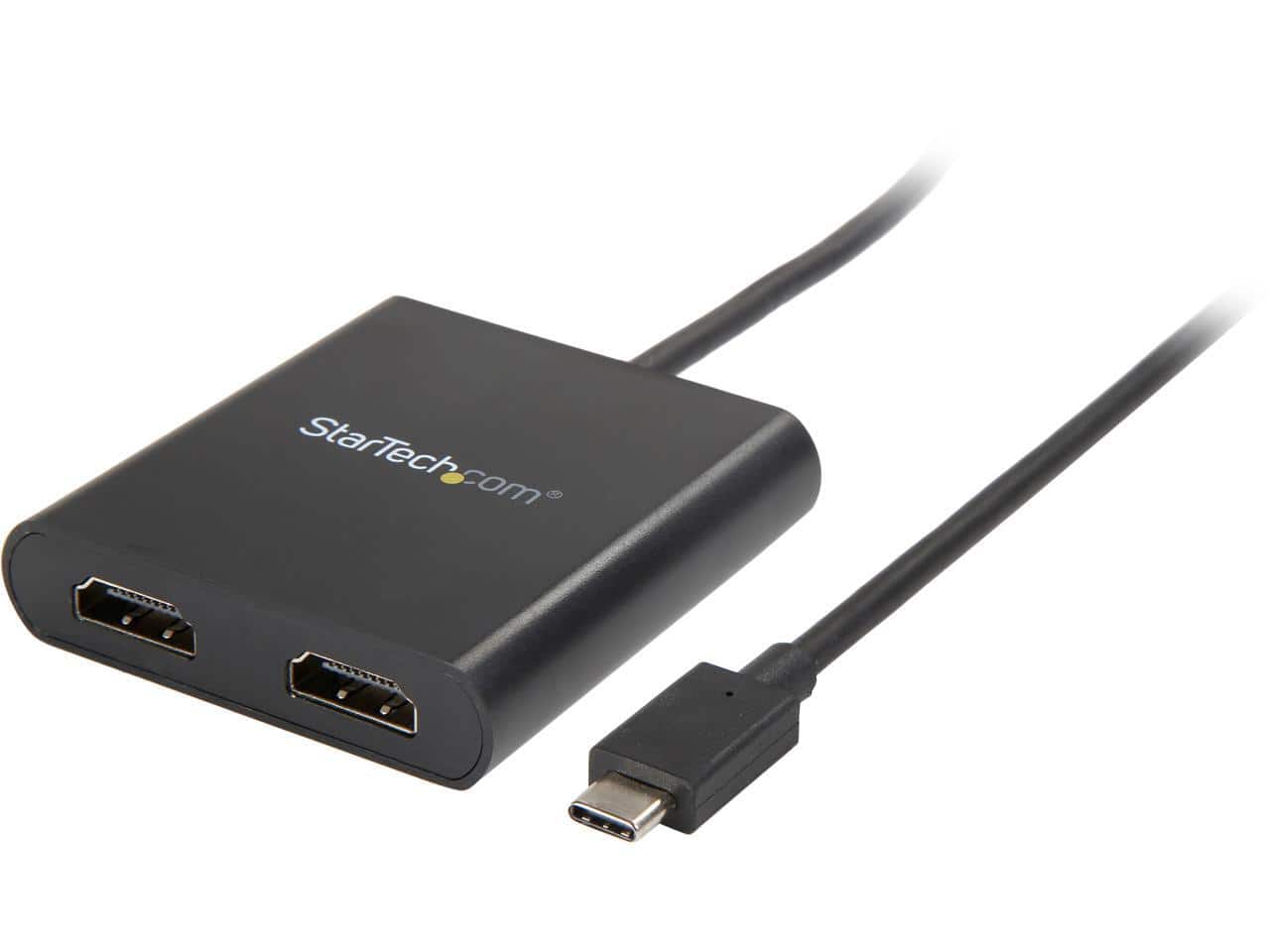 StarTech.com - MSTCDP122HD 2-Port USB-C to HDMI MST Hub - 4K 30Hz Dual Monitor Splitter (Win & Thunderbolt 3)