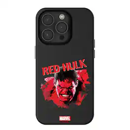Keyscaper - Marvel Badge MagSafe Compatible Phone Case - Apple iPhone 14 - Red Hulk