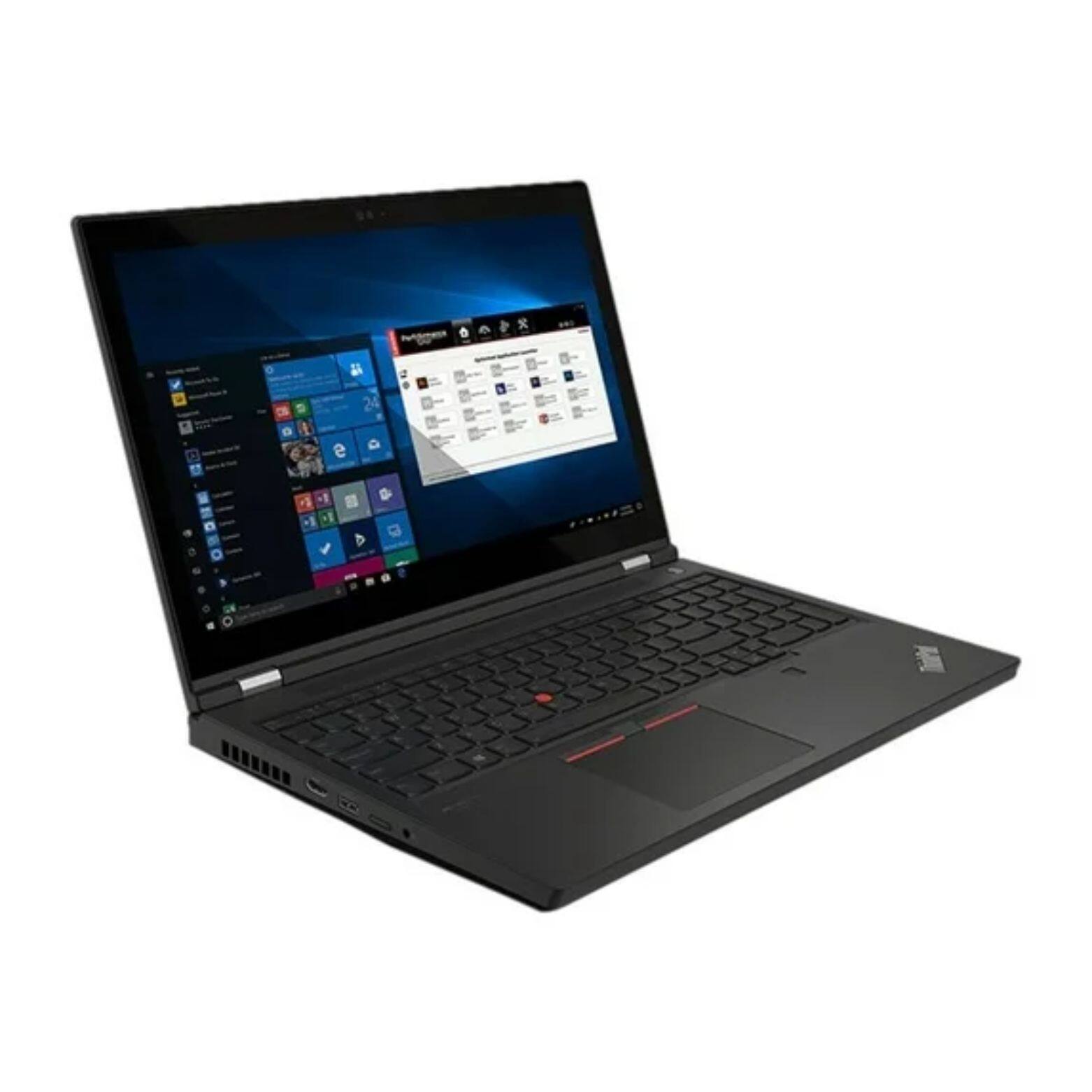 Alt View 1. Lenovo - ThinkPad P15 15.6" FHD Intel Core i7-11850H 2.5 GHz 32 GB DDR4 1TB SSD NVIDIA T1200 Windows 11 Pro Laptop - Black.