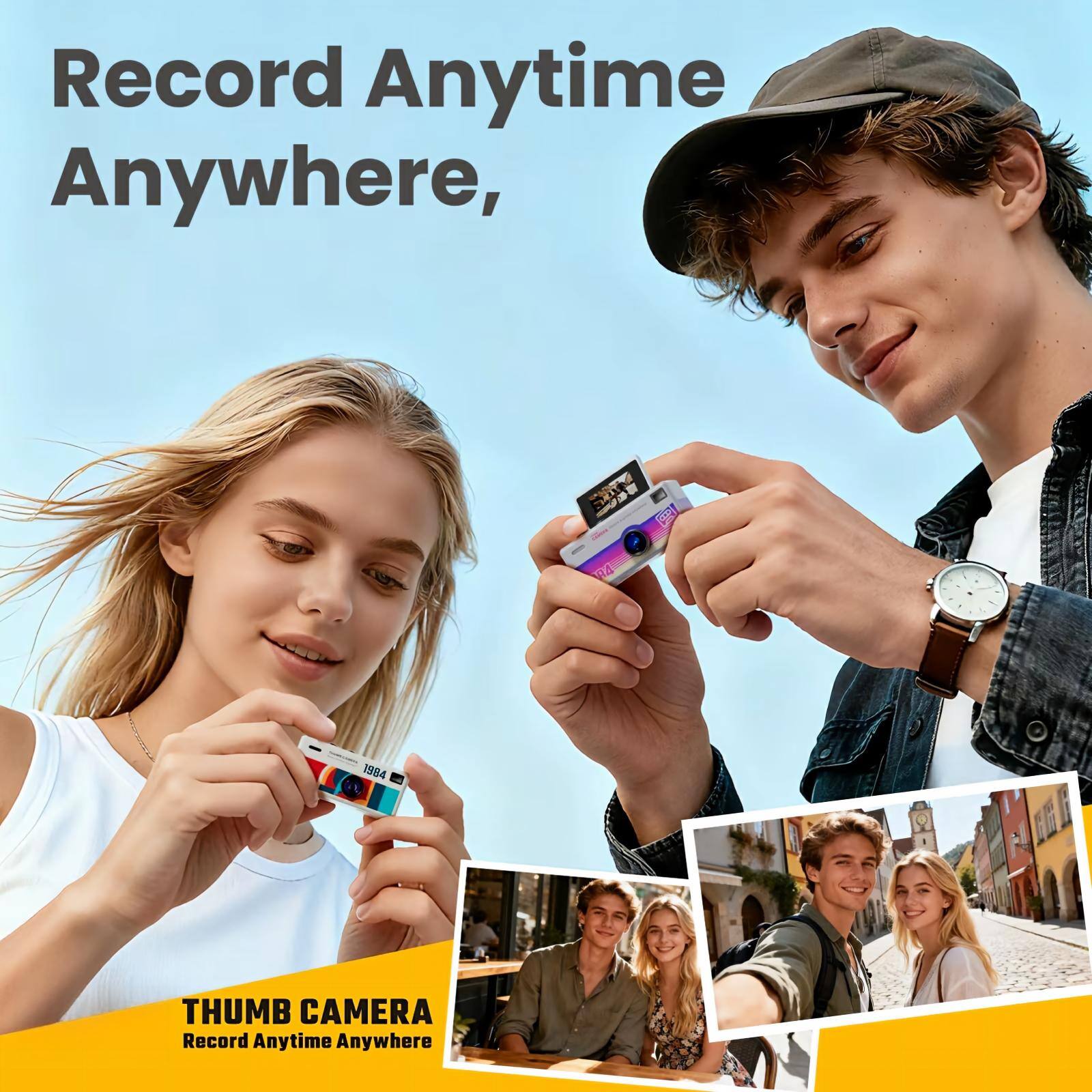 Record Anytime Anywhere,

1984
THUMB CAMERA Record Anytime Anywhere