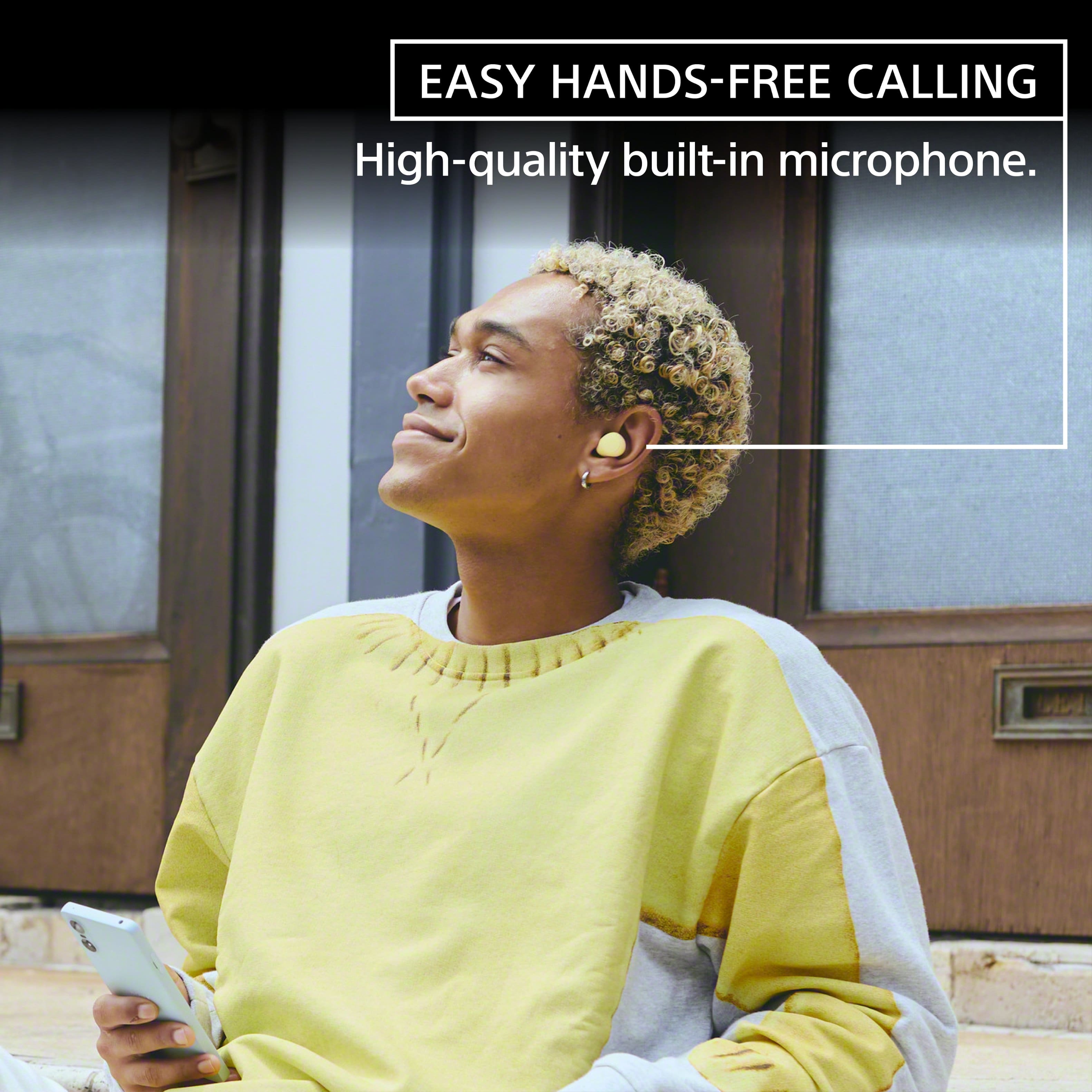Easy Hands-Free Calling. High-quality built-in microphone.