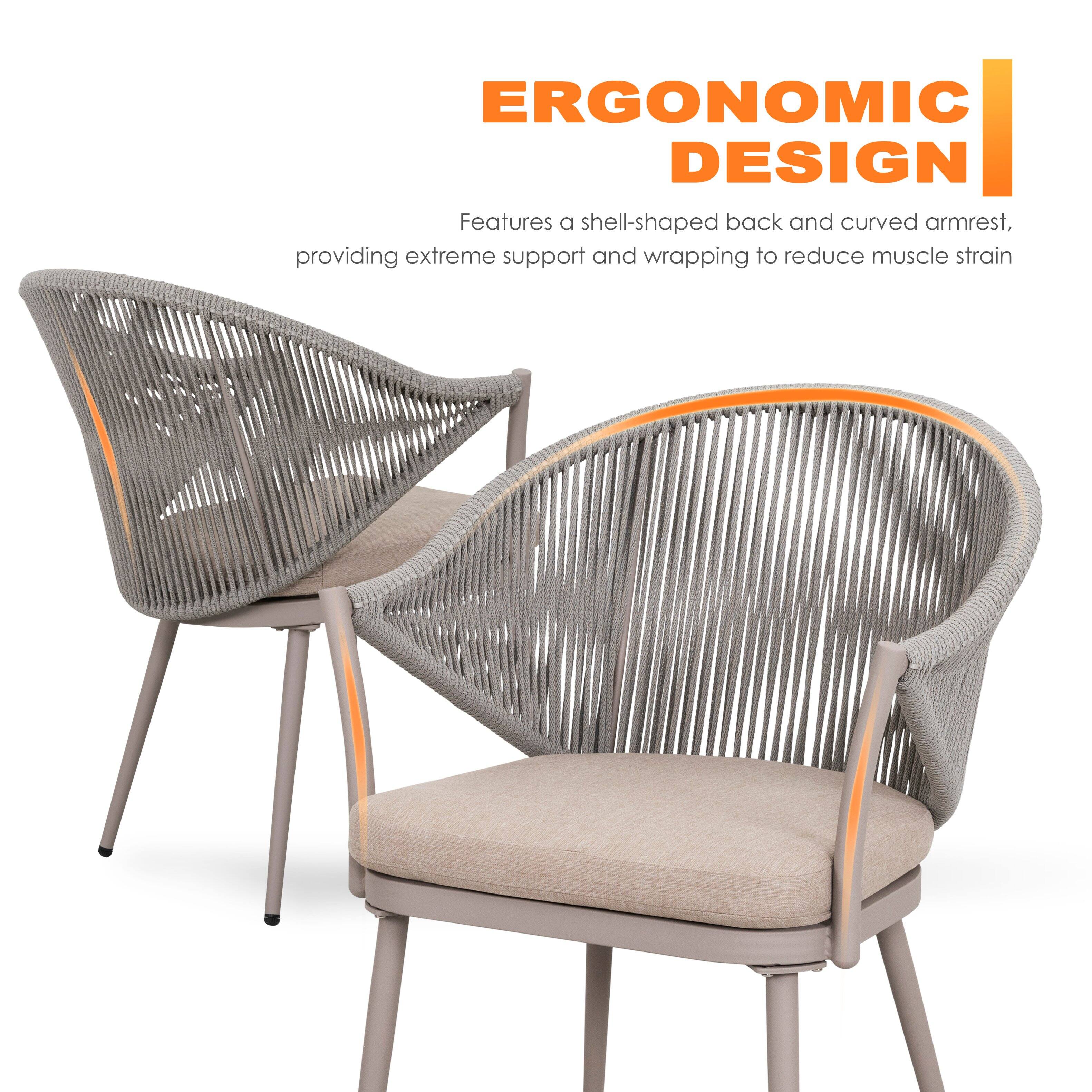 ERGONOMIC DESIGN

Features a shell-shaped back and curved armrest, providing extreme support and wrapping to reduce muscle strain