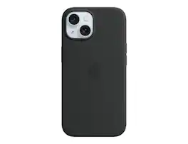 Apple - Silicone Case with MagSafe for iPhone 15 Plus - Black