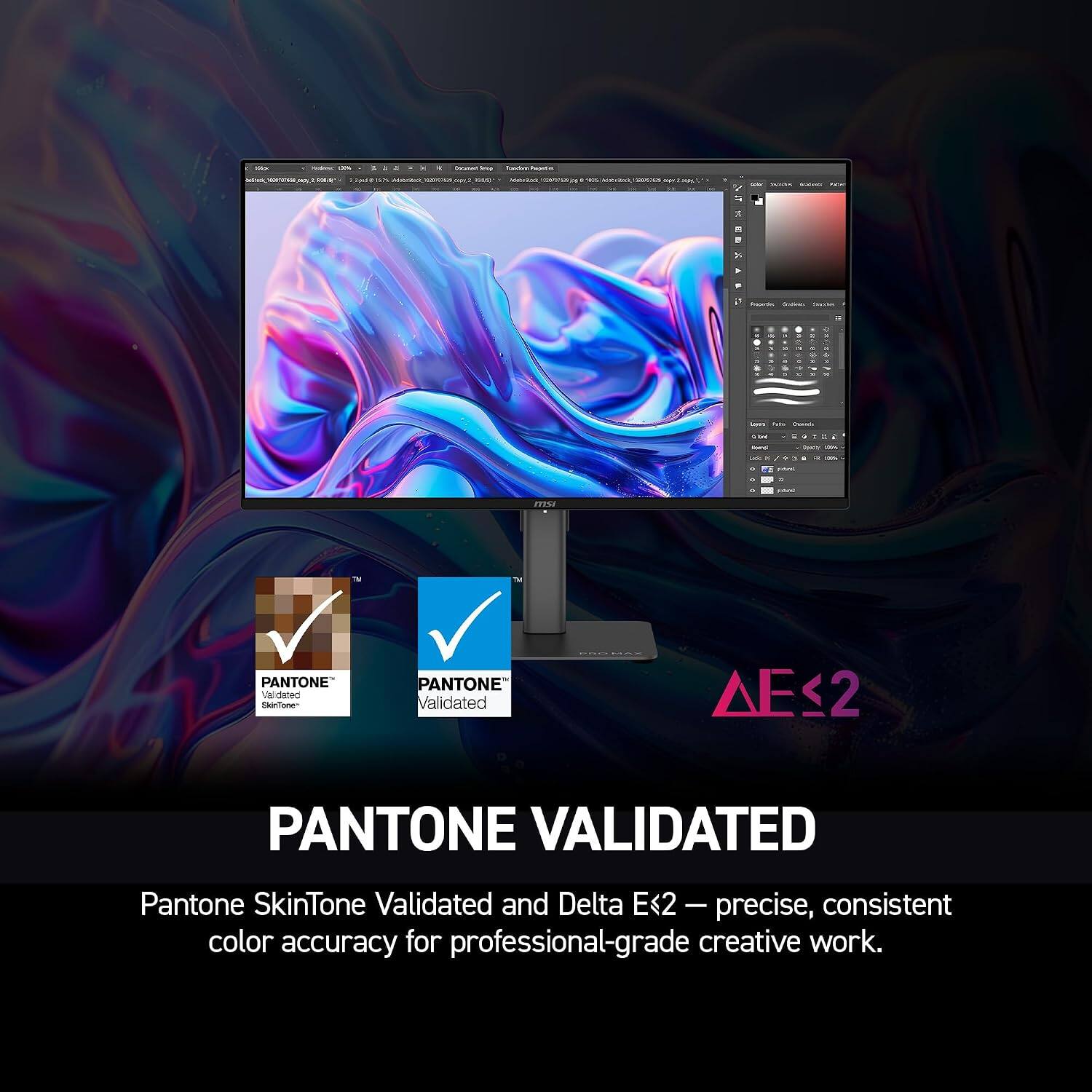 SAN  
- 0%  
Cocumpt  
Sansium Repates  
NOT $2.9" limit an  
IT 1  
QW - SODIO Polor  
B :  
X  
Propertion  
Smarks  
a  
A A .  
A . a  
. .  
+ a  
- Nith SAVE  
200ml Spares  
.  
i  
=  
SAVE  
msi  
TV  
PANTONE Validated SkinTone  
PANTONE Validated  
2  
PANTONE VALIDATED  
Pantone SkinTone Validated and Delta E<2 - precise, consistent color accuracy for professional-grade creative work.