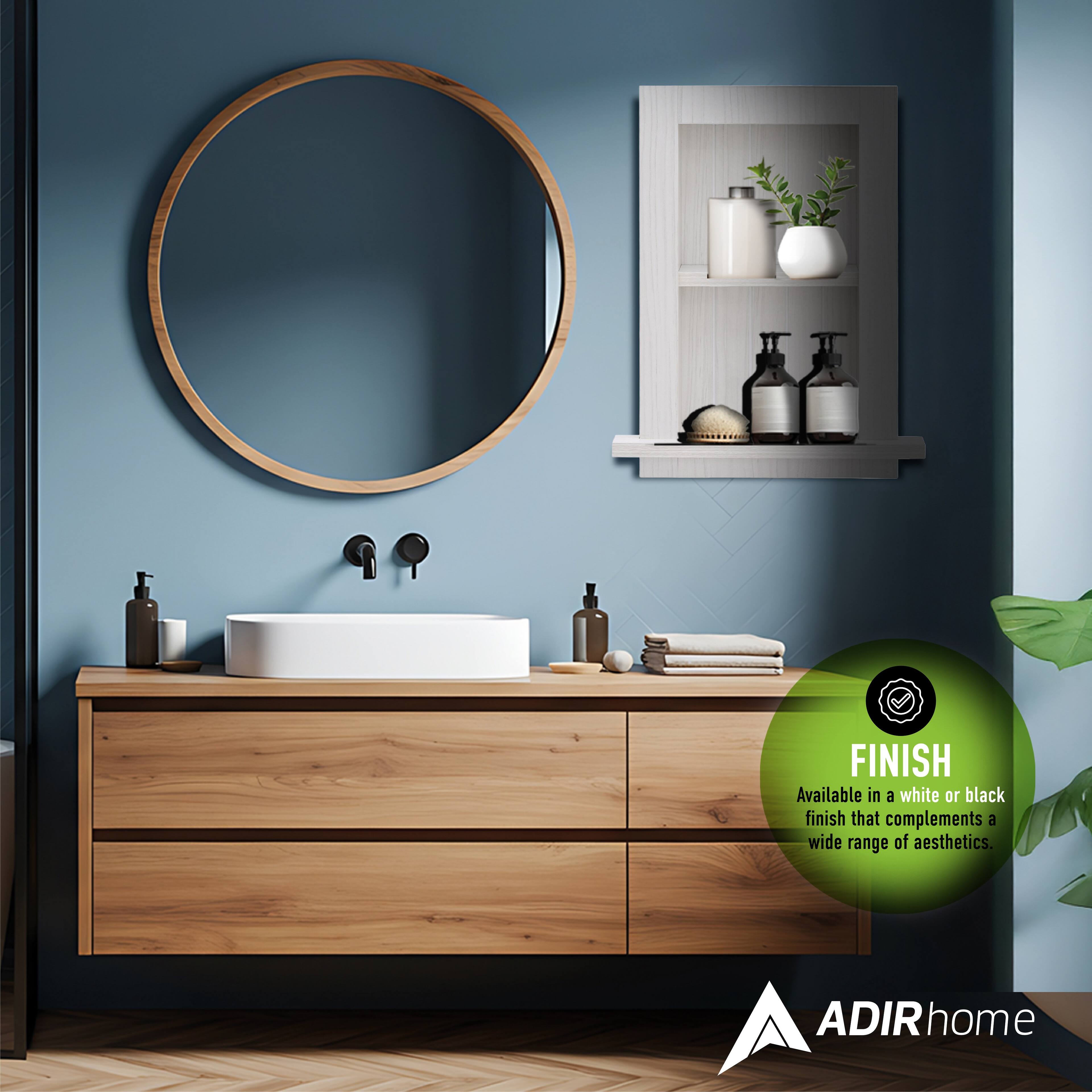 FINISH  
Available in a white or black finish that complements a wide range of aesthetics.  

ADIR home