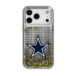 Keyscaper - NFL - Dallas Cowboys iPhone Text Backdrop Design Glitter Case - 14 - Multicolor