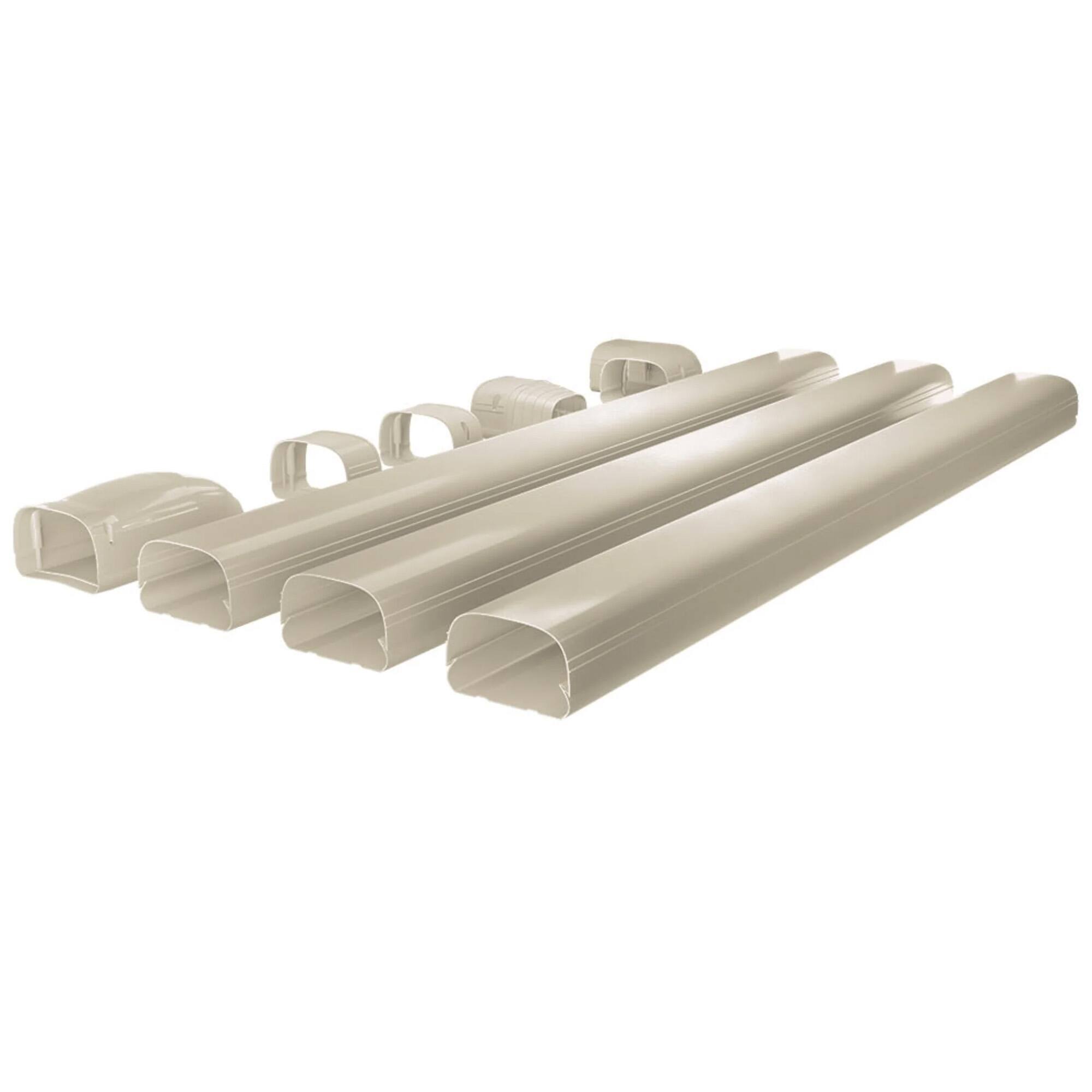 Alt View 4. MRCOOL - MRCOOL LineGuard Line Set Outdoor Cover for Ductless Mini Split System, Tan.