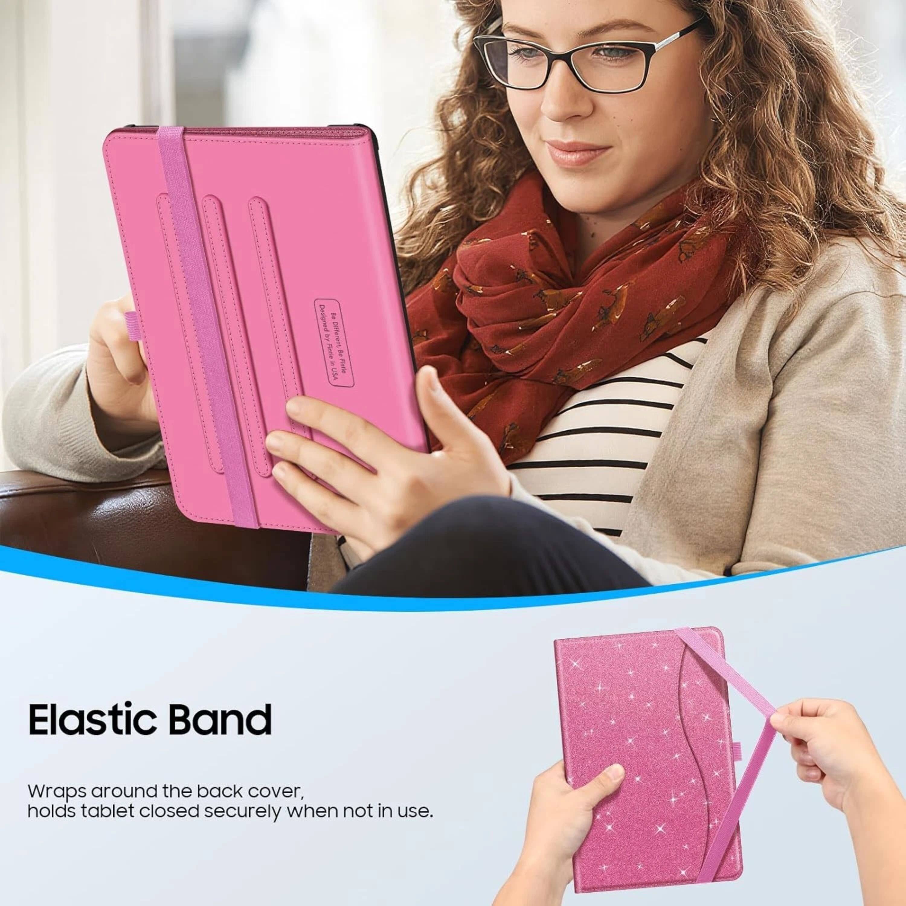 Designed E T B1 Roue E I Elastic Band Wraps around the back cover, holds tablet closed securely when not in use.
