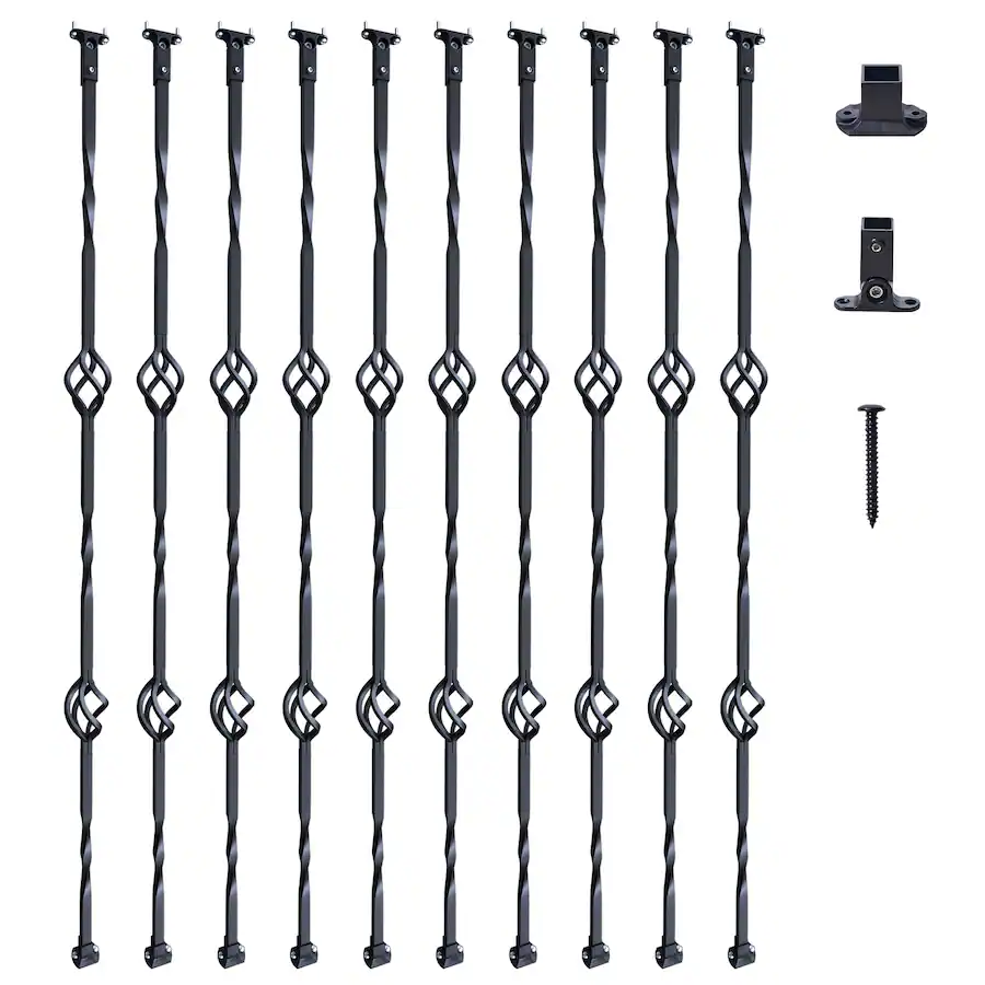 VEVOR Staircase Metal Balusters, 44'' x 1/2