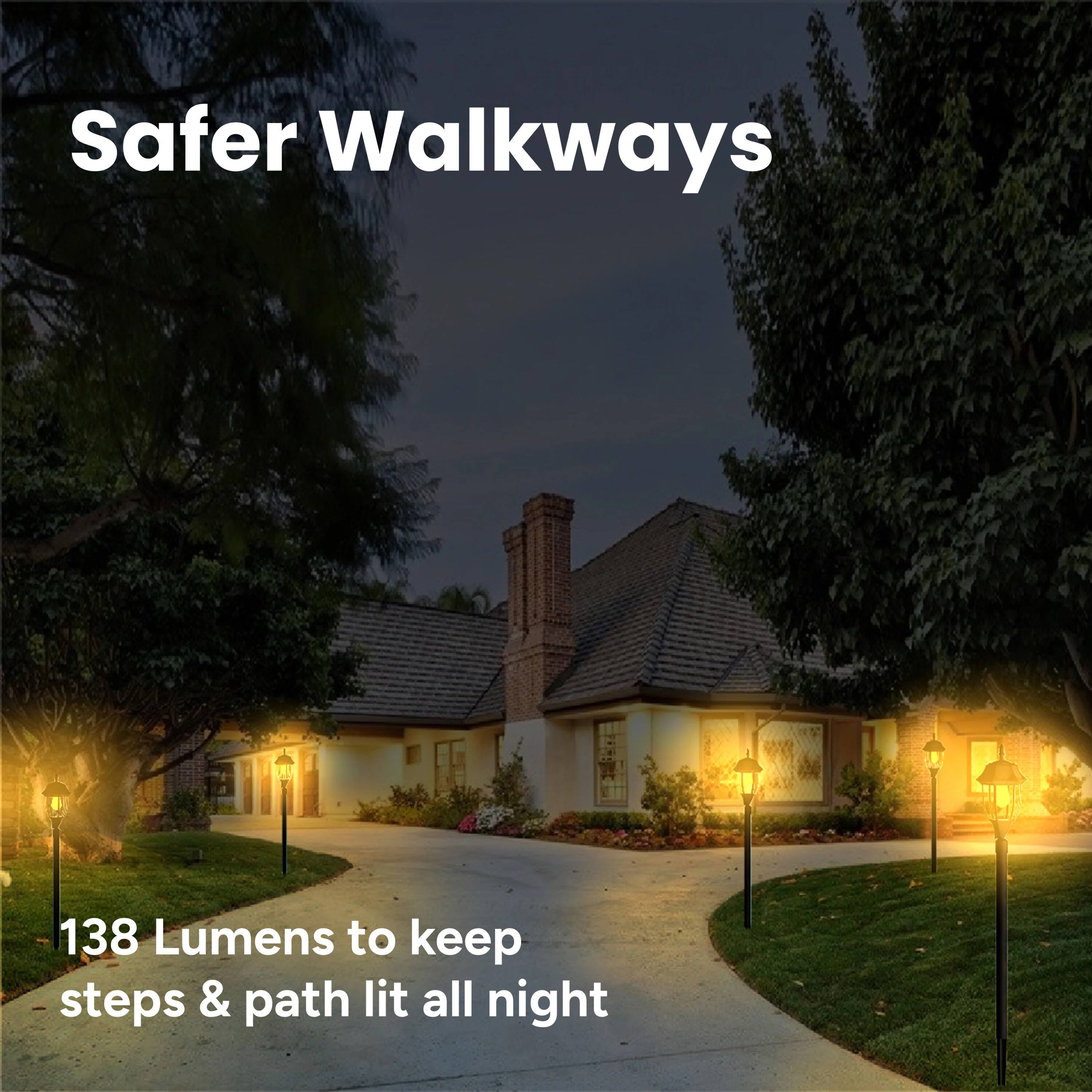 Safer Walkways

138 Lumens to keep steps & path lit all night