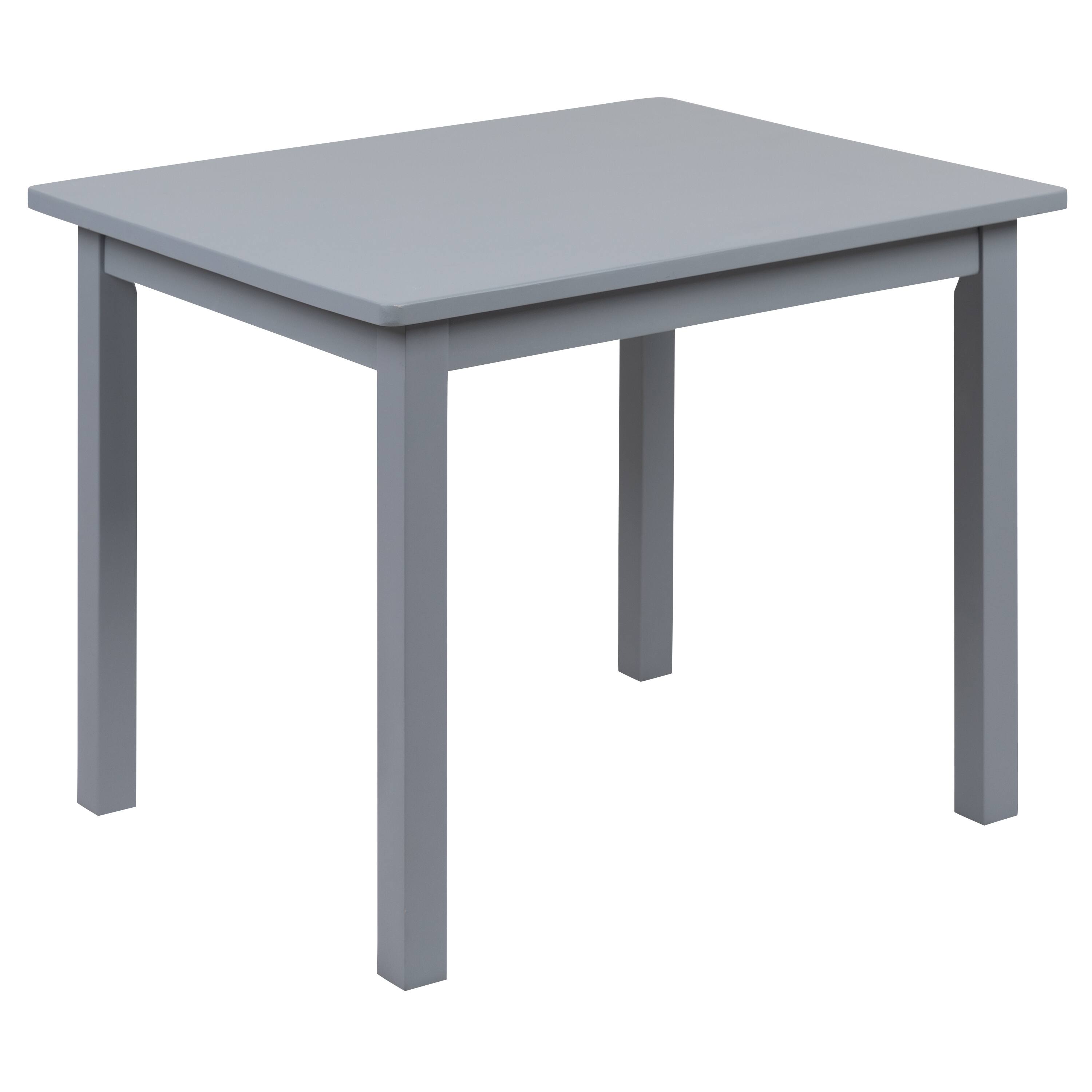 Alt View 23. Alamont Home - Kids Solid Hardwood Table and Chair Set for Playroom, Bedroom, Kitchen - 3 Piece Set - Gray.