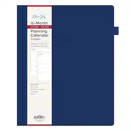 Blue Sky - 2027 15-Month Weekly & Monthly Planner, 8.5"x11", Soft Blue