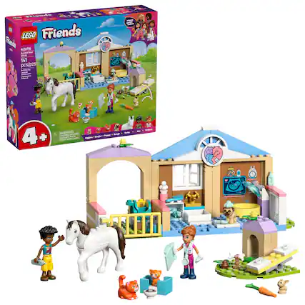 LEGO Friends 42696 - Animal Vet Clinic
141 pcs/pzs
4+
WARNING: CHOKING HAZARD - Small parts. Not for children under 3 years.