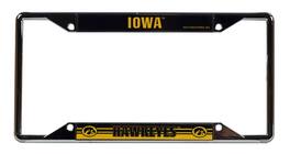 Rico Industries - Iowa Hawkeyes Chrome EZ View License Plate Frame - Multi