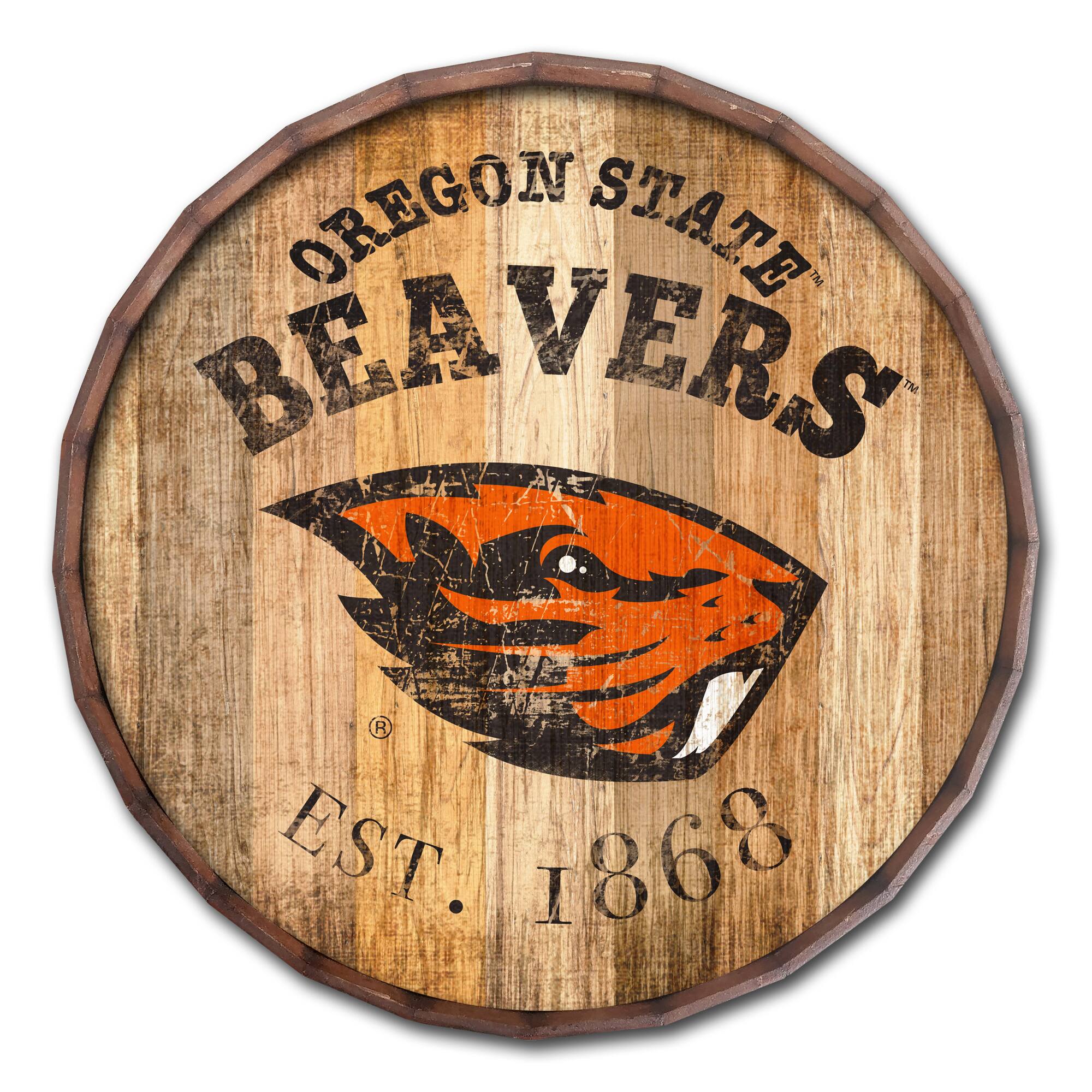 Oregon State Beavers 24'' Established Date Barrel Top