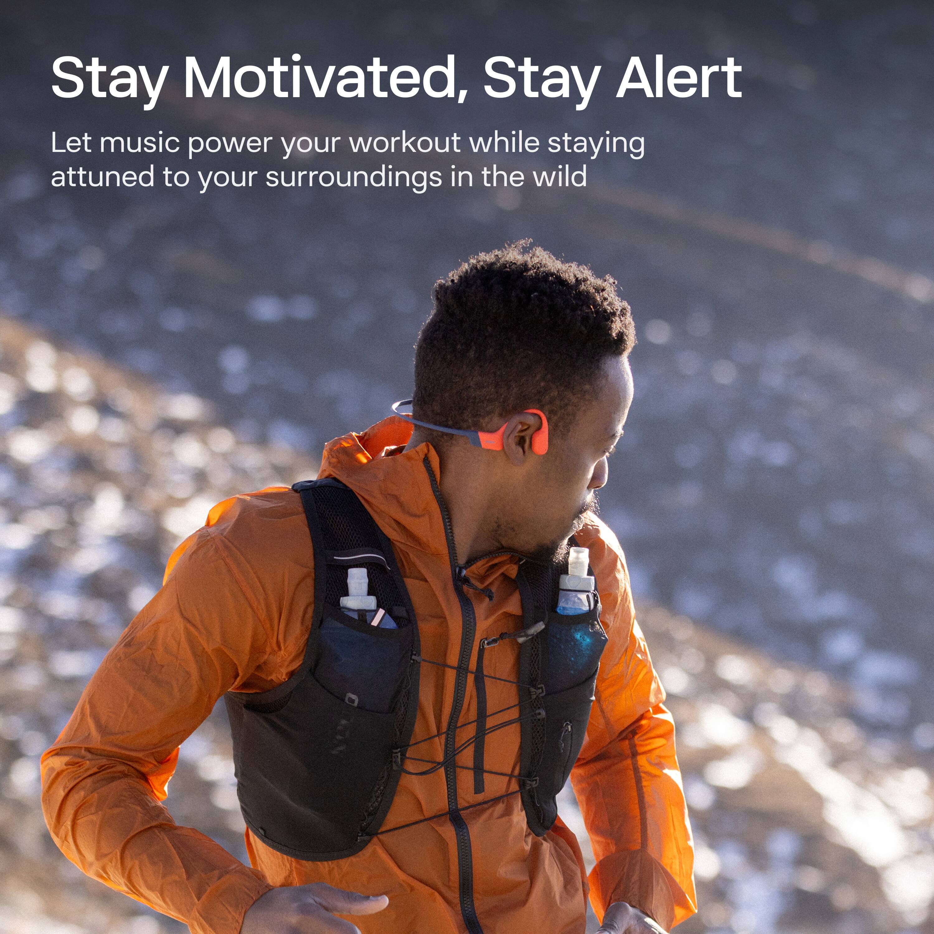 Stay Motivated, Stay Alert

Let music power your workout while staying attuned to your surroundings in the wild