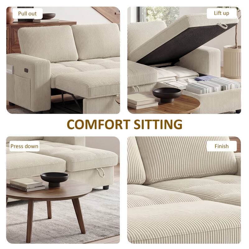 Pull out  
Lift up  
Press down  
Finish  

COMFORT SITTING