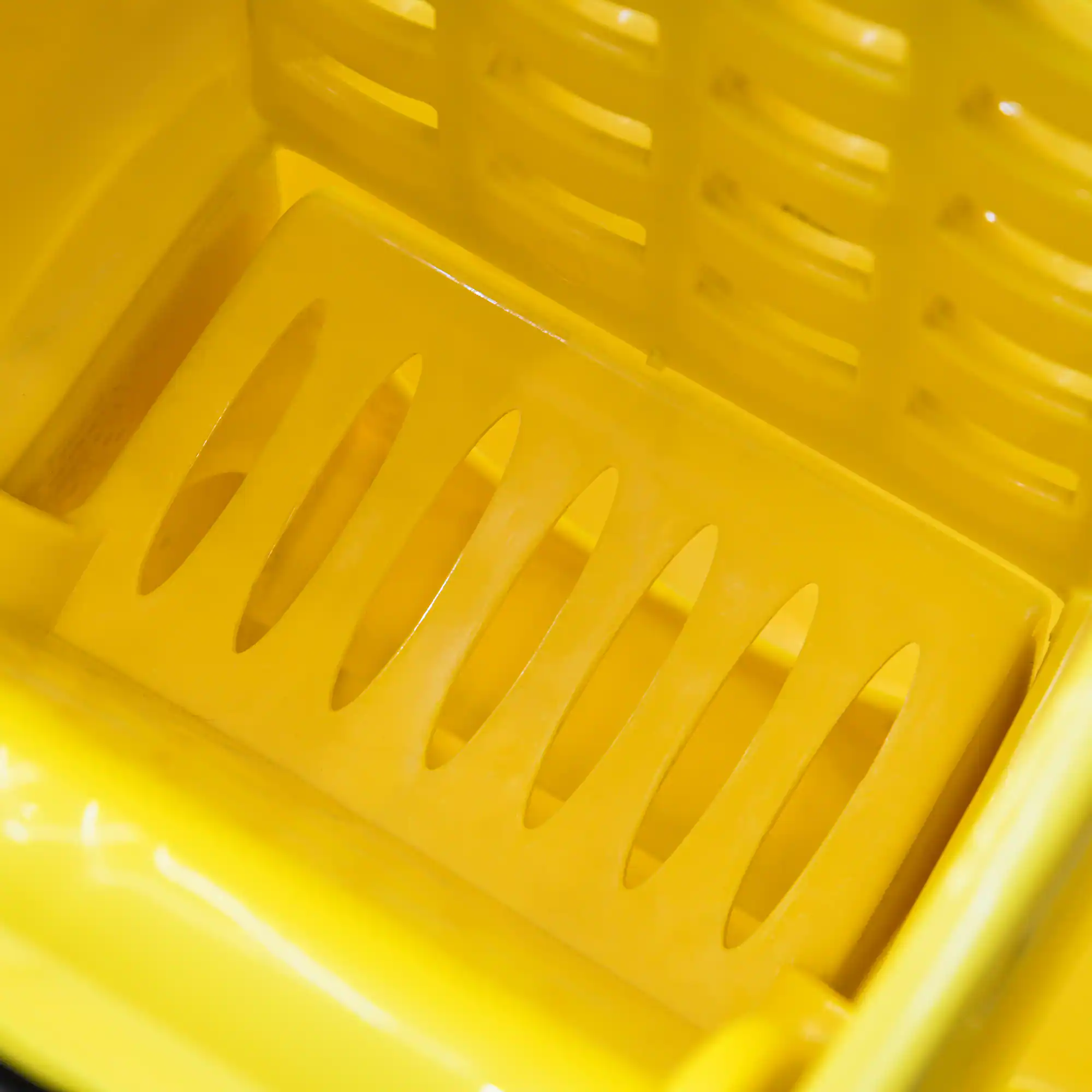 Alt View 7. Homcom - Mop Bucket Cart w/ Side Press Wringer, 34 Qt Capacity - Yellow.