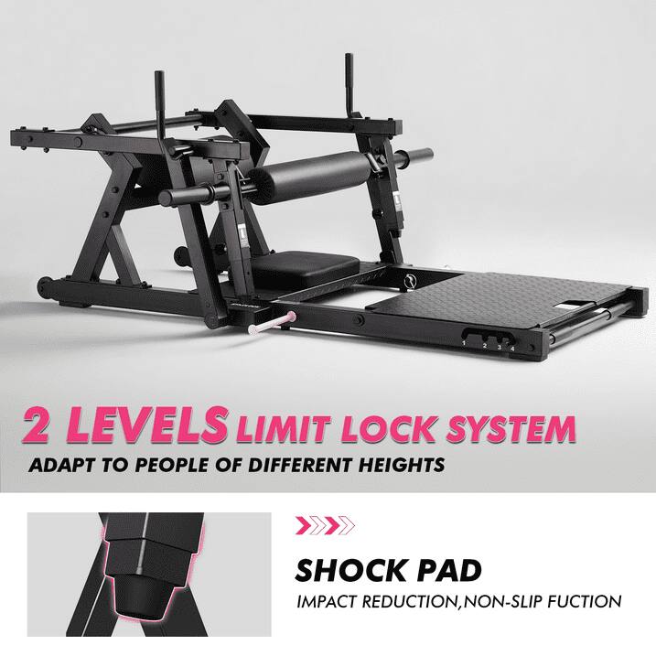 2 LEVELS LIMIT LOCK SYSTEM  
ADAPT TO PEOPLE OF DIFFERENT HEIGHTS  

SHOCK PAD  
IMPACT REDUCTION, NON-SLIP FUNCTION