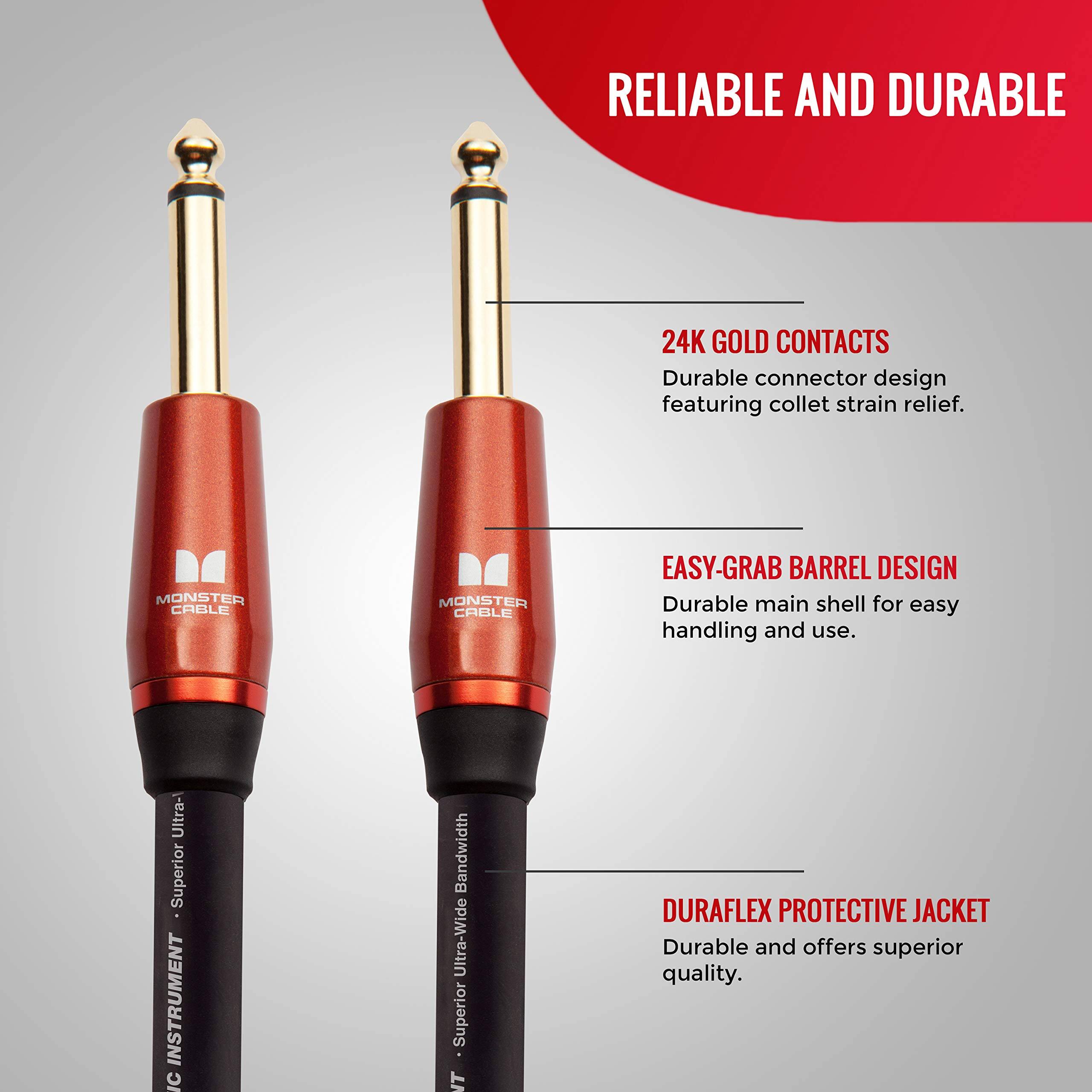RELIABLE AND DURABLE

24K GOLD CONTACTS  
Durable connector design featuring collet strain relief.

EASY-GRAB BARREL DESIGN  
Durable main shell for easy handling and use.

DURAFLEX PROTECTIVE JACKET  
Durable and offers superior quality.