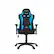 Alt View 12. Arozzi - Forte Mesh Fabric Ergonomic Gaming Chair - Black - Blue Accents.