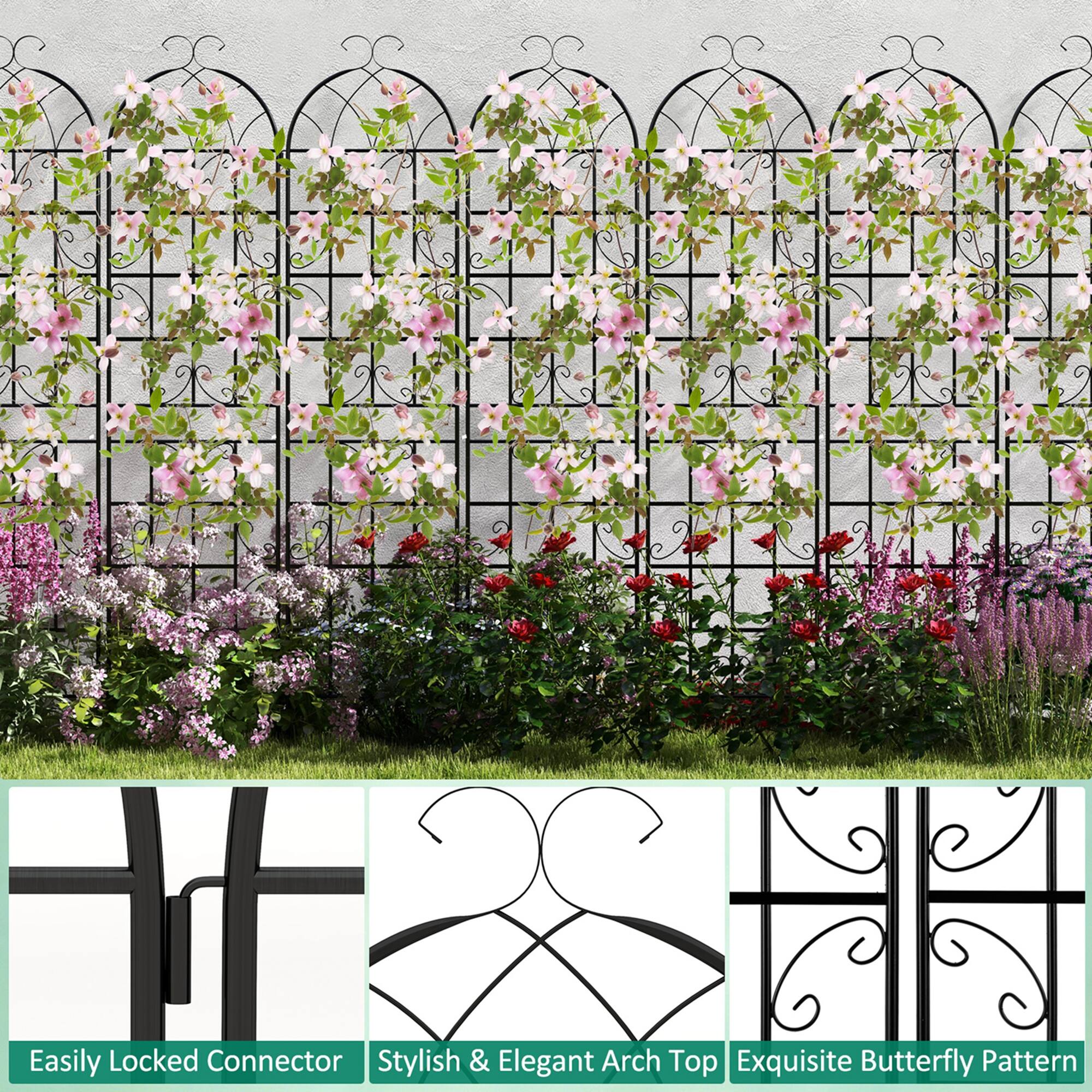 Easily Locked Connector  
Stylish & Elegant Arch Top  
Exquisite Butterfly Pattern