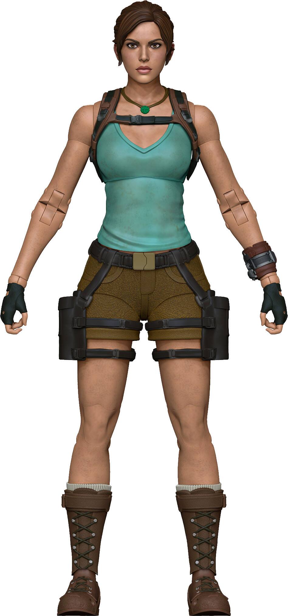 Front. McFarlane Toys - Lara Croft (Tomb Raider: Legacy of Atlantis) 7.3" Deluxe Action Figure - McFarlane Elite Edition #25.