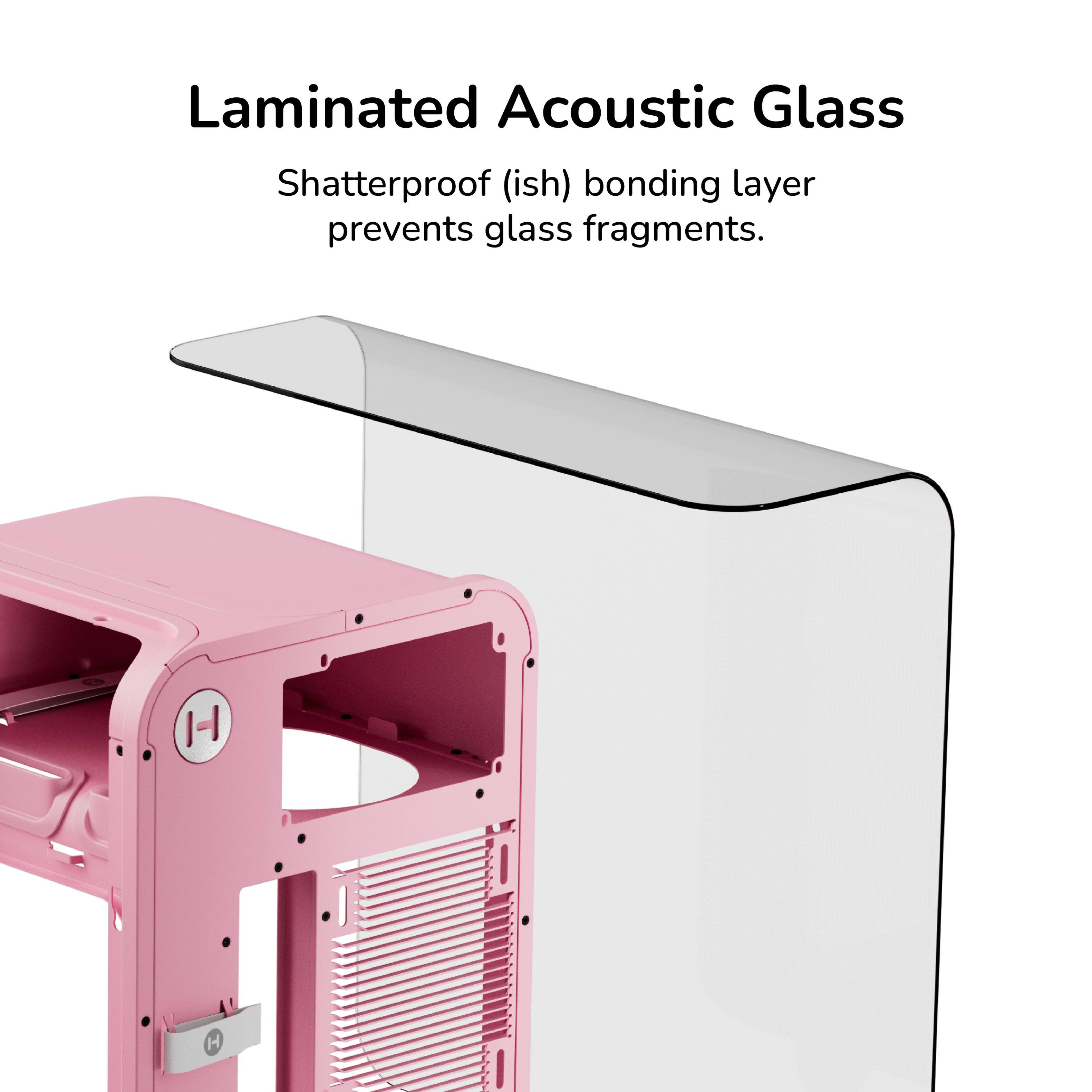 Laminated Acoustic Glass

Shatterproof (ish) bonding layer prevents glass fragments.