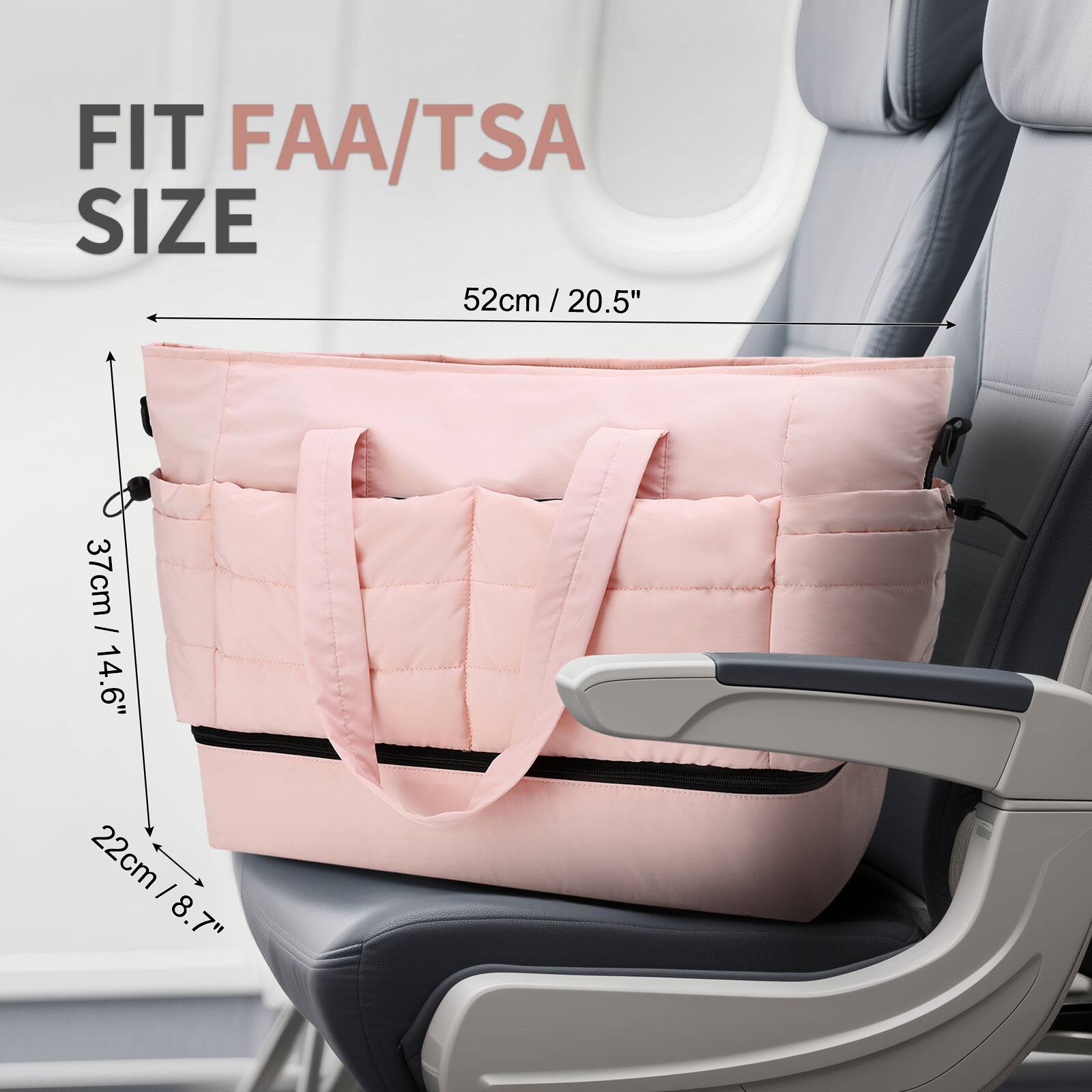 FIT FAA/TSA SIZE  
52cm / 20.5"  
37cm / 14.6"  
22cm / 8.7"