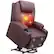 Front. KERDOM - Massage Recliner with Heat, Power Lift, Cup Holder, Electric Single Reclining Sofa Chair Theater Seat with Massage - Brown.