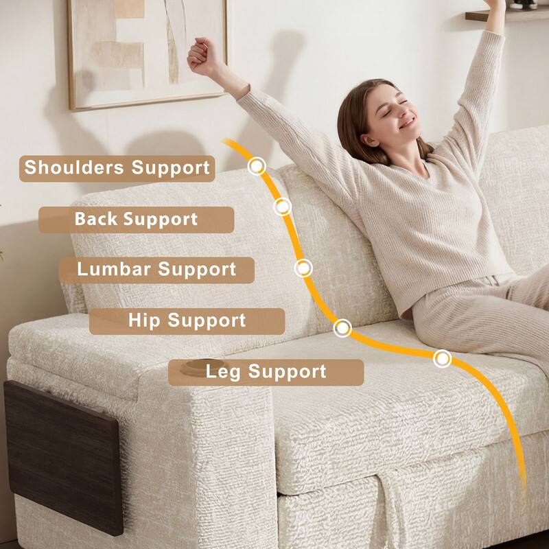 Shoulders Support  
Back Support  
Lumbar Support  
Hip Support  
Leg Support