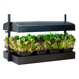 SunBlaster - SL1600220 T5HO Grow Light Garden with 2 Strip Lights & T5 Reflectors - Black
