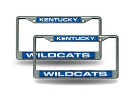 Rico Industries - Kentucky Wildcats Chrome Metal (Set of 2) Laser Cut License Plate Frames - Multi