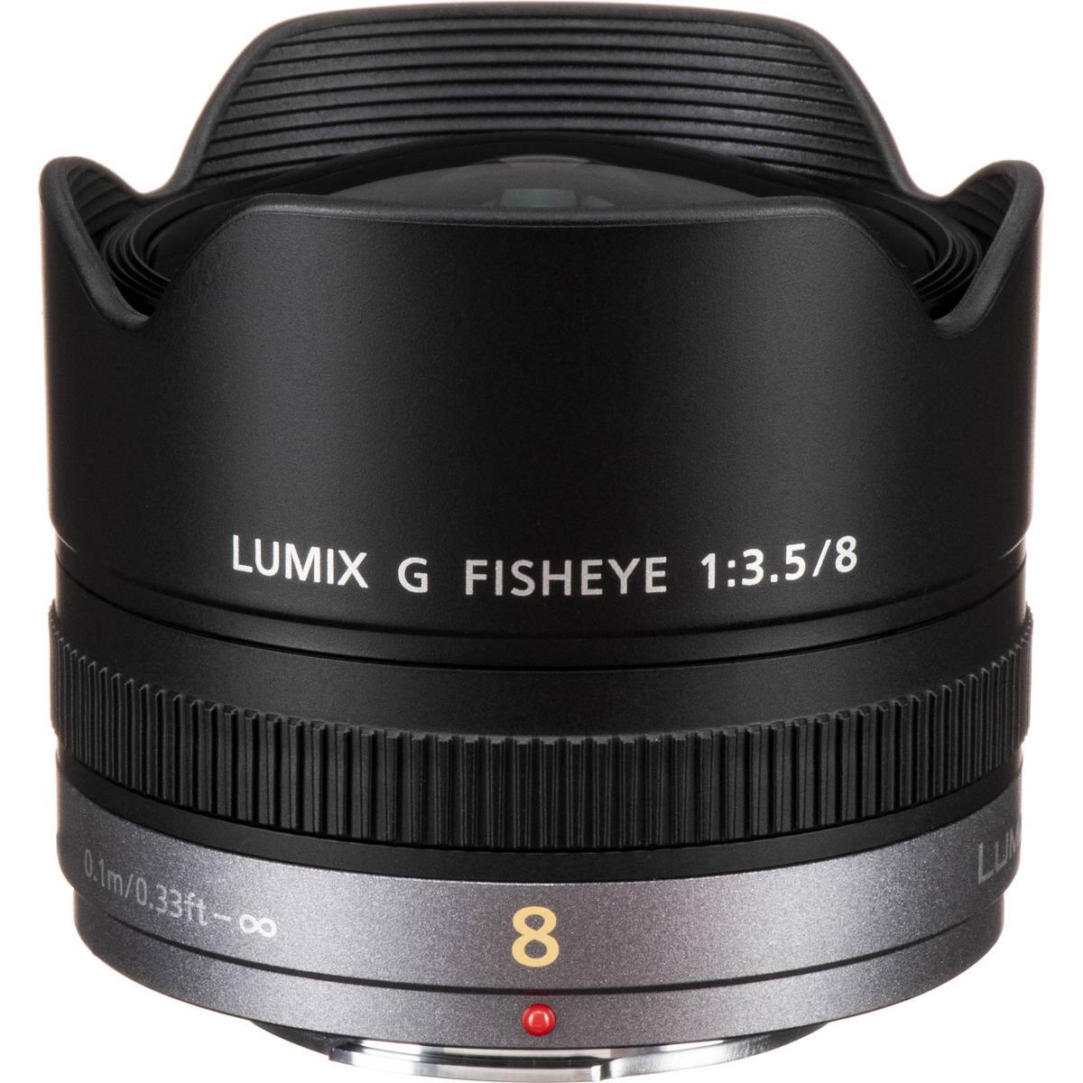 LUMIX G FISHEYE 1:3.5/8  
0.1m/0.33ft-∞  
8