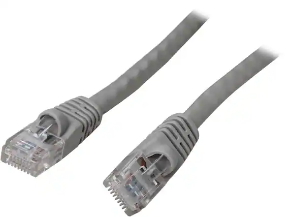 Front. Nippon Labs - Nippon Labs CAT6MB-25GY 25 ft. CAT 6 UTP Injection Molded Boot Patch Ethernet Cable, Gray.